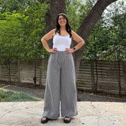 28" Inseam Picnic Pants - Black Gingham *Clearance Sale*