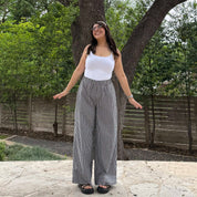 28" Inseam Picnic Pants - Black Gingham *Clearance Sale*