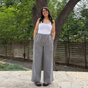 28" Inseam Picnic Pants - Black Gingham *Clearance Sale*