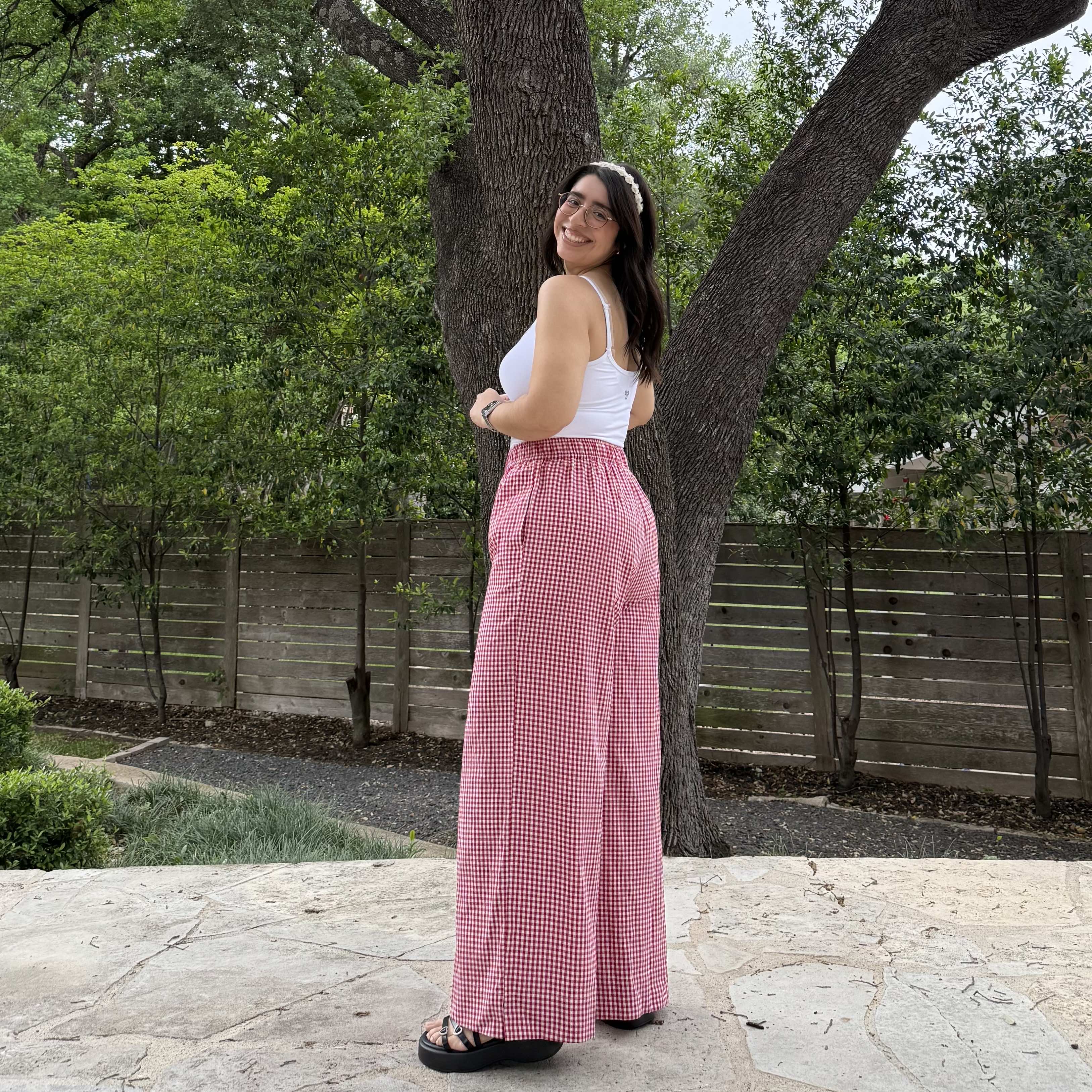 28" Inseam Picnic Pants - Red Gingham