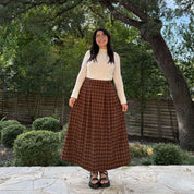 Harvest Moon Skirt - Chestnut Plaid *Clearance Sale*
