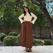 Harvest Moon Skirt - Chestnut Plaid *Clearance Sale*
