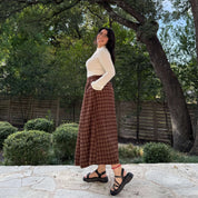 Harvest Moon Skirt - Chestnut Plaid *Clearance Sale*