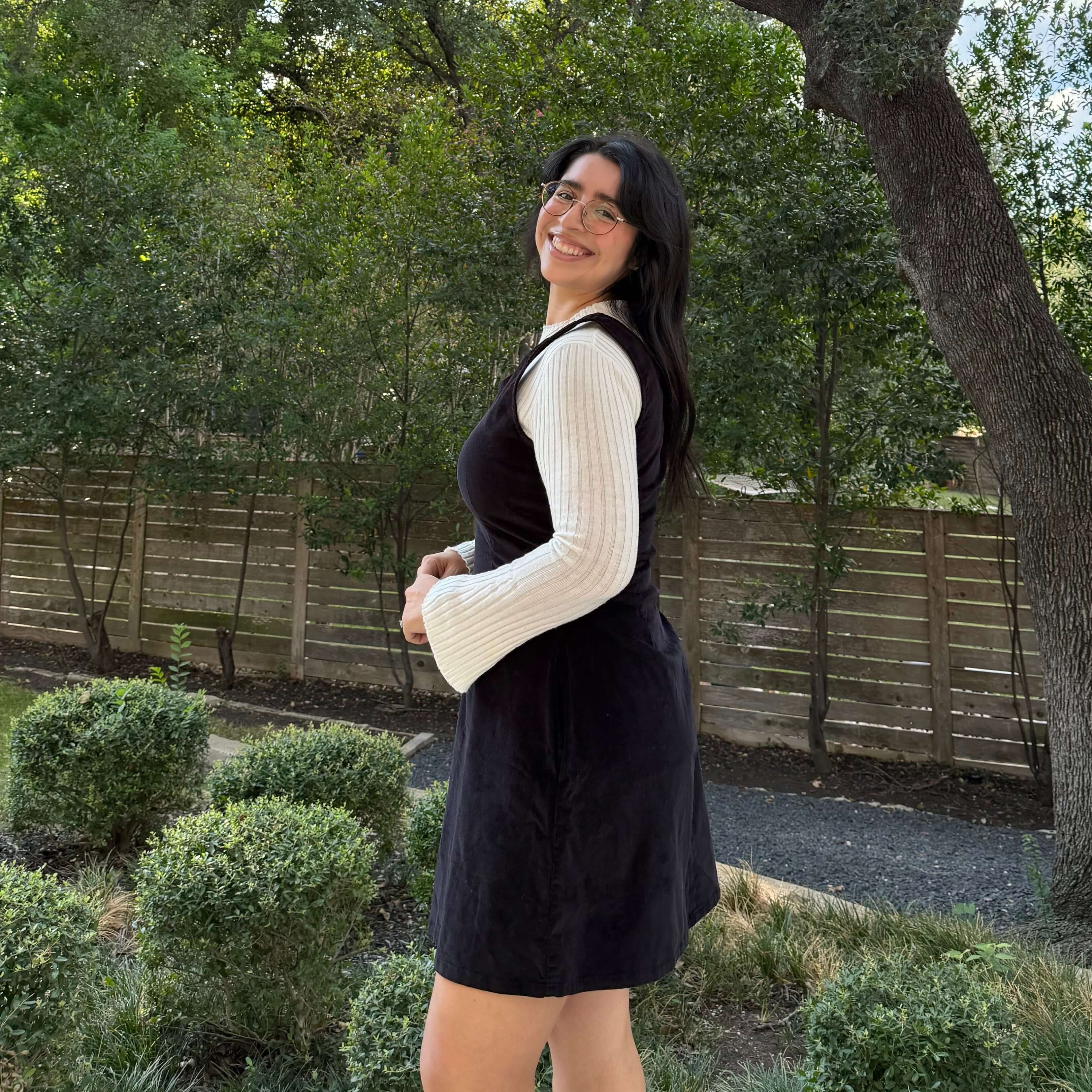 The Raven Dress - Black Corduroy *Clearance Sale*