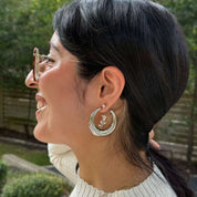 Buttercup Hoop Earrings - Silver