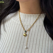 Heart of Gold Necklace - Emerald