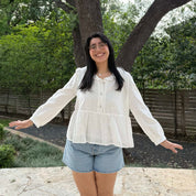 Cottage Blouse - Off-White *Clearance Sale*
