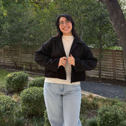 Classic Cropped Jacket - Black *Clearance Sale*