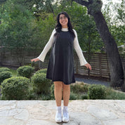 Denim Dress - Dark Gray