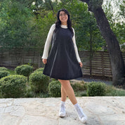 Denim Dress - Dark Gray