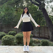 Christina Mini Skirt - Solid Black