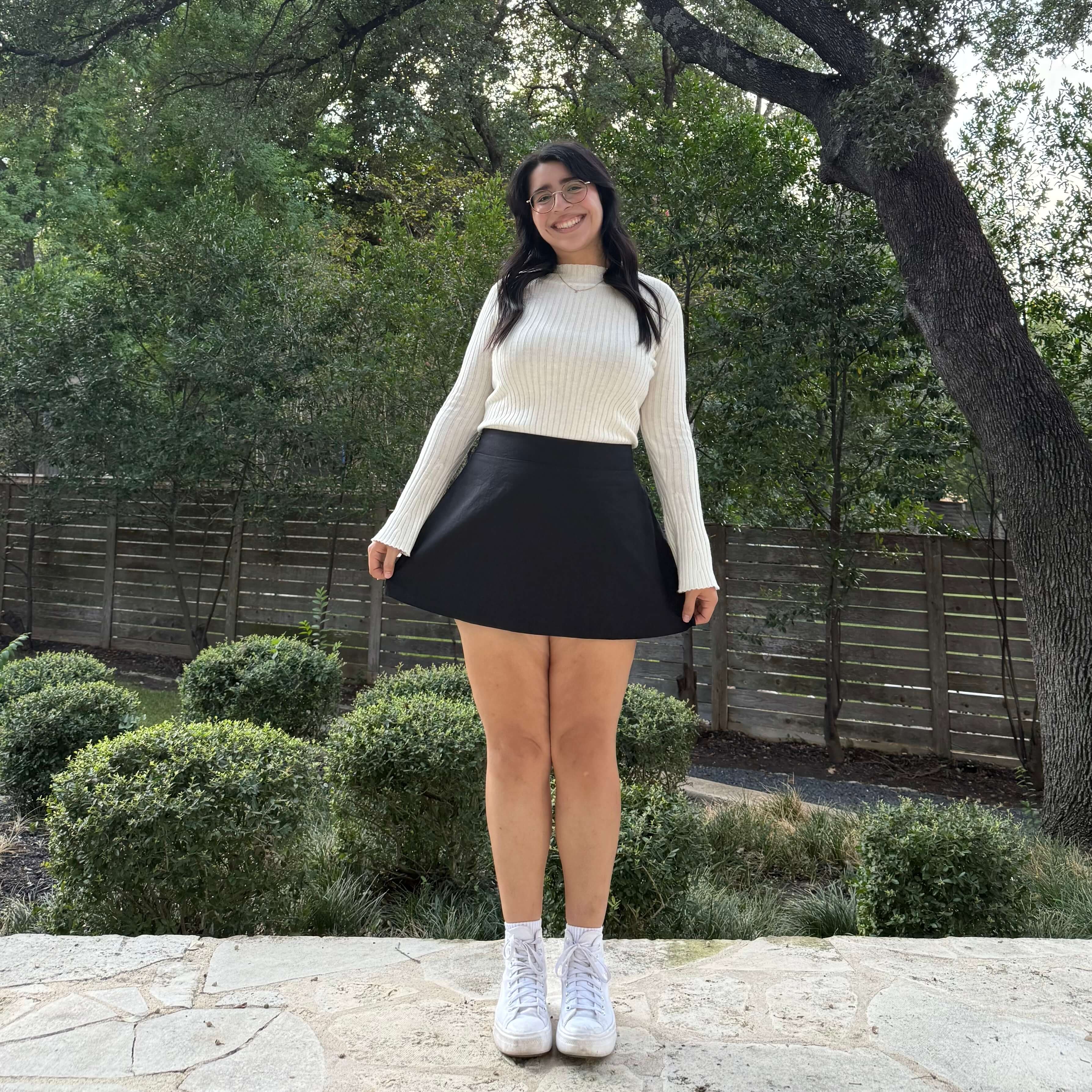 Christina Mini Skirt - Solid Black