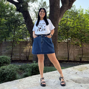 Original Denim Mini Skirt - Medium Wash *Clearance Sale*