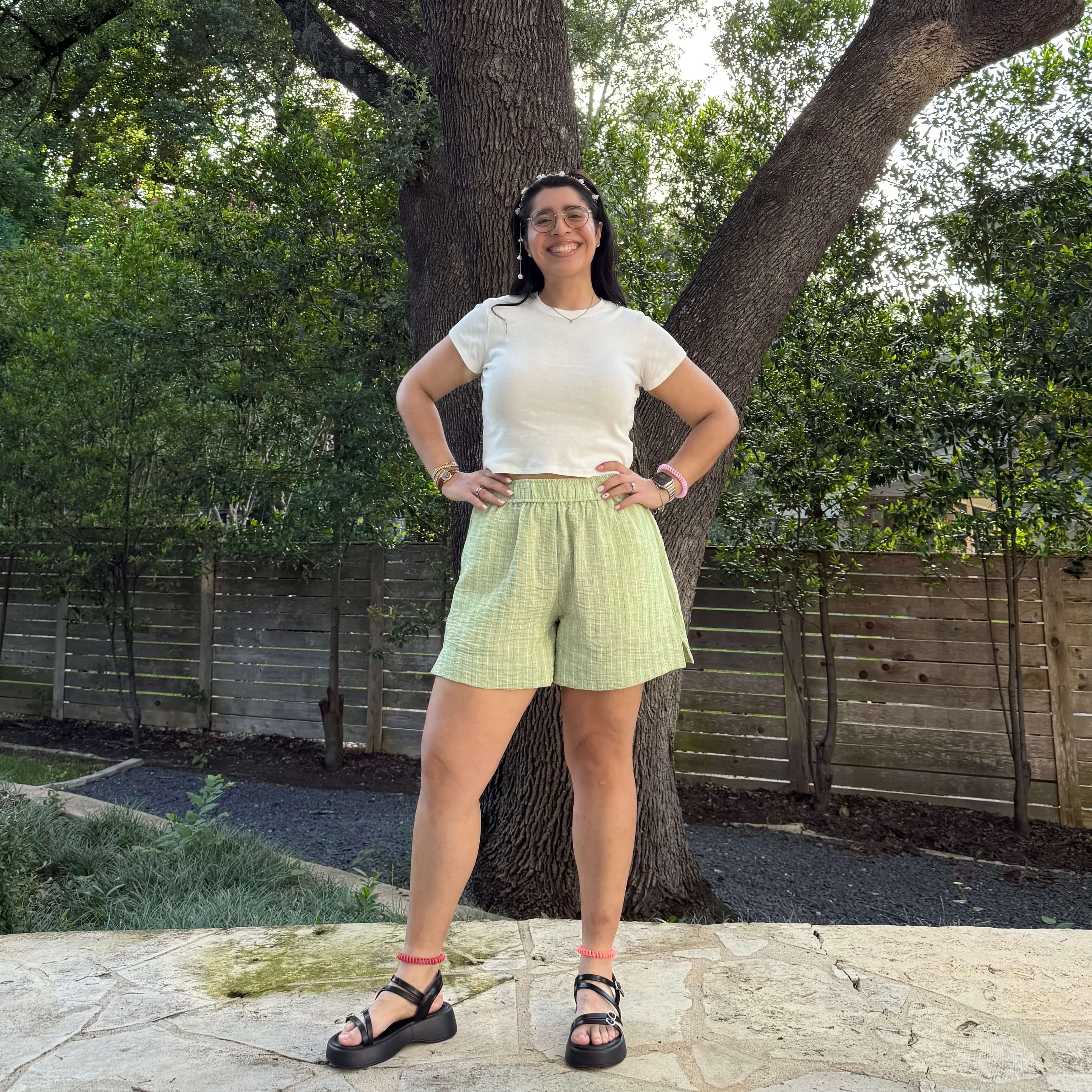 Summer Shorts - Celery