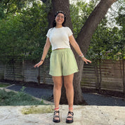 Summer Shorts - Celery