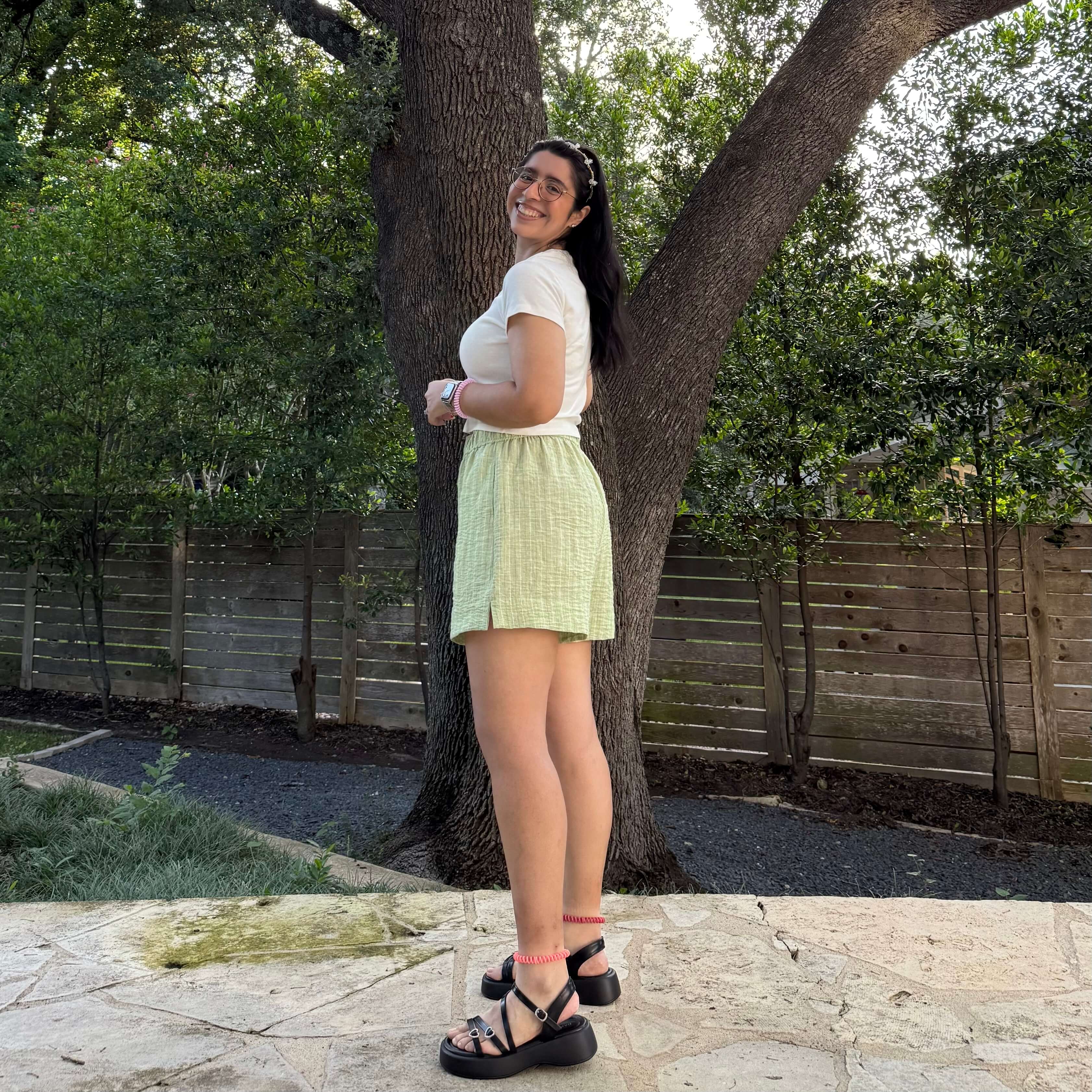Summer Shorts - Celery