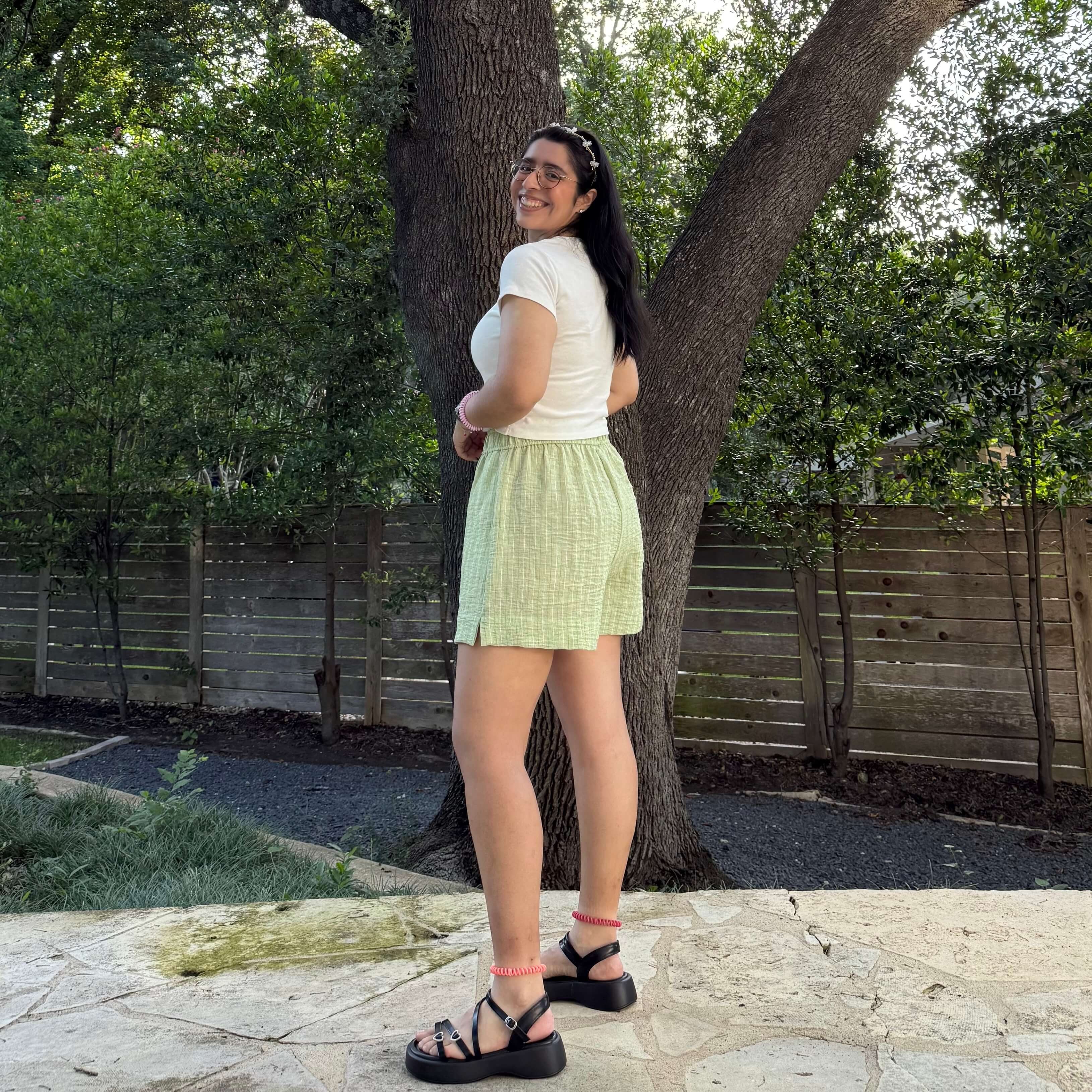 Summer Shorts - Celery