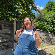 Denim Overall Shorts - Light Wash