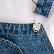 Denim Overall Shorts - Light Wash